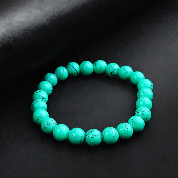 8mm Feroza Beaded Women Bracelet