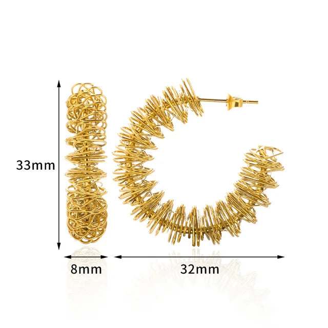 Wire Branches Hoops