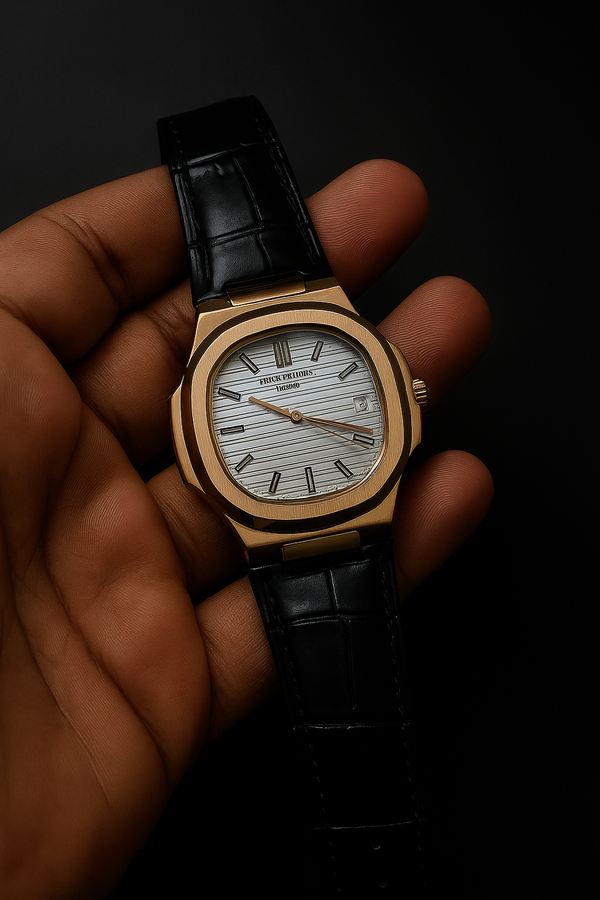 Patek Gold Leather Watch