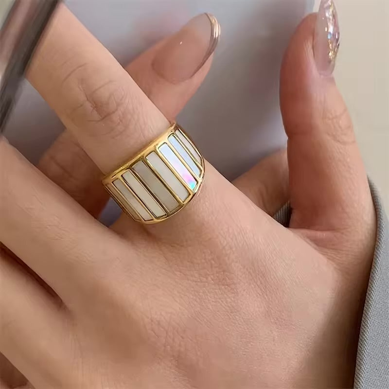 Abalone Shell Ring
